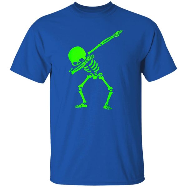 Dabbing Skeleton Halloween GLOW Skeleton Dab Shirt