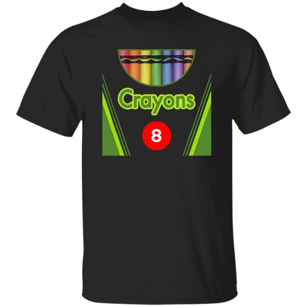 Beautiful Crayon Box of 8 Costume Halloween Shirt