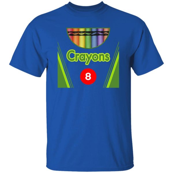 Beautiful Crayon Box of 8 Costume Halloween Shirt