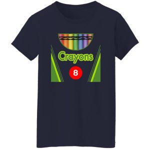 Beautiful Crayon Box of 8 Costume Halloween Shirt