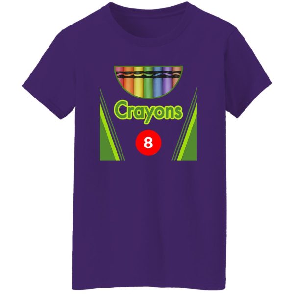 Beautiful Crayon Box of 8 Costume Halloween Shirt