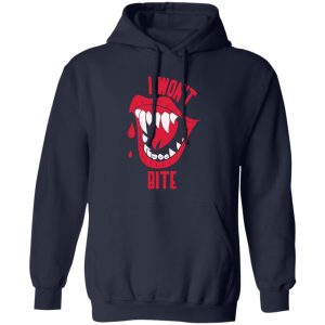 Beautiful Halloweens I Won’t Bite Red Lipss Scary Vampire Shirt