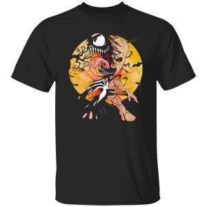 Baby Groot Venom moon Halloween Shirt