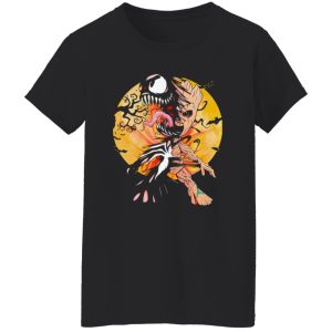 Baby Groot Venom moon Halloween Shirt