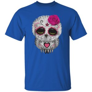 Awesome Owl Sugar Skull Trick Or Treat Pumpkin Halloween Boo Shirt