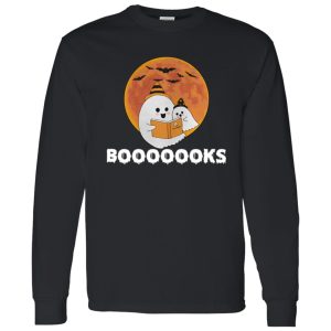 Booooooks Shirt Boo Read Books Halloween Shirt