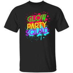 Awesome Glow Party SquadNeon Effect Group Halloween Shirt