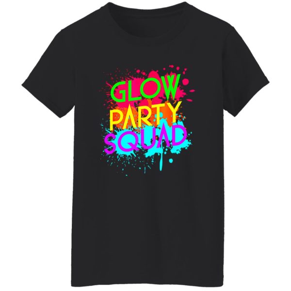 Awesome Glow Party SquadNeon Effect Group Halloween Shirt