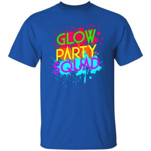 Awesome Glow Party SquadNeon Effect Group Halloween Shirt