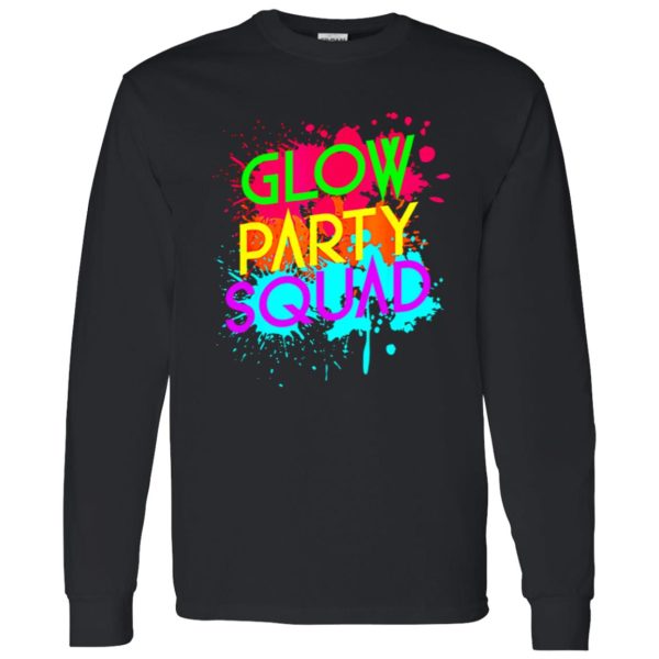 Awesome Glow Party SquadNeon Effect Group Halloween Shirt