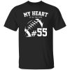 Football Dad Shirt, My Heart Is On The Line Shirt