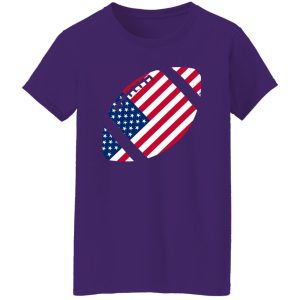 American Football Sports Lover for 4th Of July Shirt