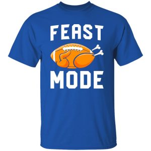 Funny Thanksgiving American Football Turkey Shirt, Feast Mode Shirt