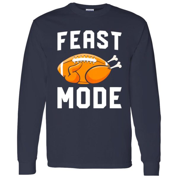 Funny Thanksgiving American Football Turkey Shirt, Feast Mode Shirt