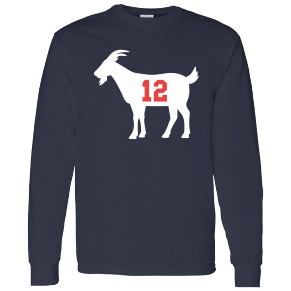 Goat 12 Tom Brady American Football Player for Football Lover Shirt