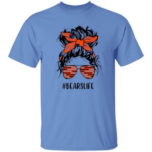 Bears Life Chicago Bears Messy Bun Girl With Headband And Glasses for Football Shirt