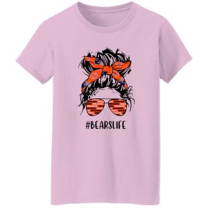 Bears Life Chicago Bears Messy Bun Girl With Headband And Glasses for Football Shirt