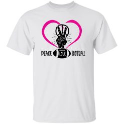 Football Mom Shirt, Peace Love Football Shirt
