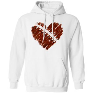 American Football Lover Shirt, American Football Ball Heart Shirt