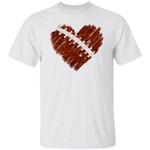 American Football Lover Shirt, American Football Ball Heart Shirt