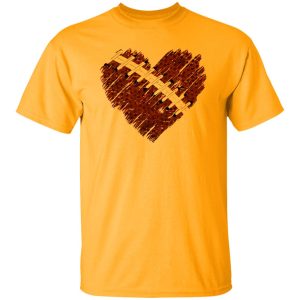 American Football Lover Shirt, American Football Ball Heart Shirt