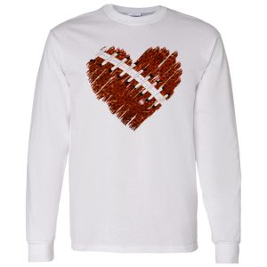 American Football Lover Shirt, American Football Ball Heart Shirt