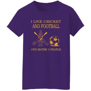 I Like Cricket and Football and Maybe 3 People Favorite Things Shirt