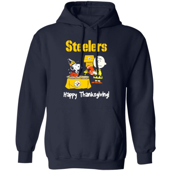 Peanuts Pittsburgh Steelers Football Happy Thanksgiving Shirt