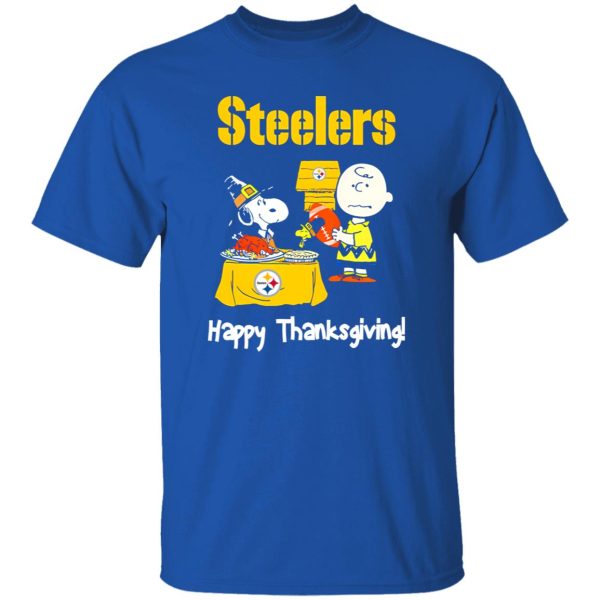 Peanuts Pittsburgh Steelers Football Happy Thanksgiving Shirt