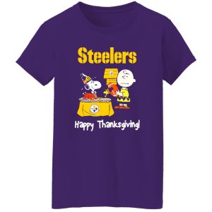 Peanuts Pittsburgh Steelers Football Happy Thanksgiving Shirt