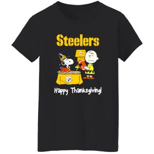 Peanuts Pittsburgh Steelers Football Happy Thanksgiving Shirt