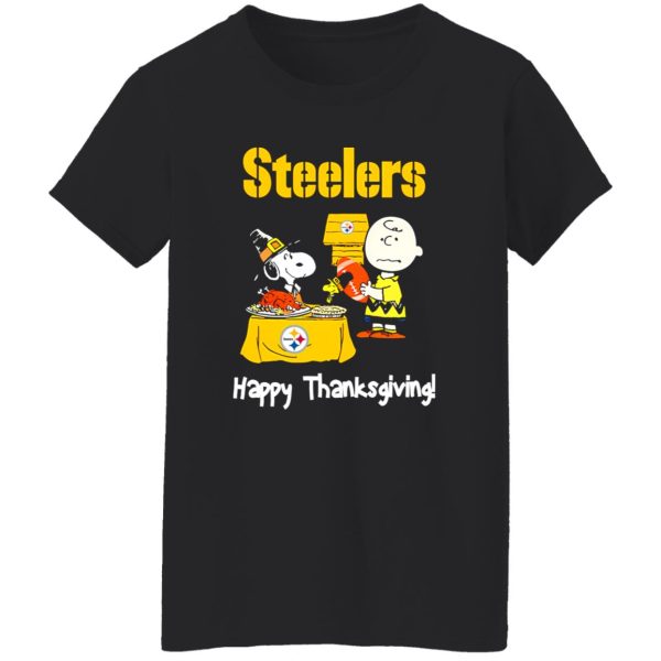 Peanuts Pittsburgh Steelers Football Happy Thanksgiving Shirt