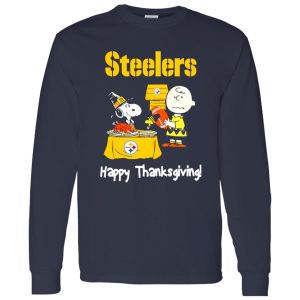 Peanuts Pittsburgh Steelers Football Happy Thanksgiving Shirt