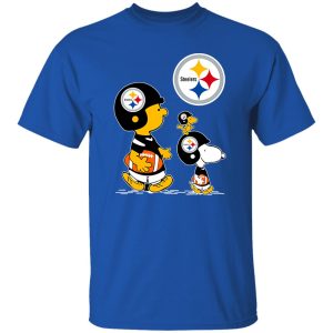 Peanuts Charlie Brown And Snoopy Pittsburgh Steelers Shirt