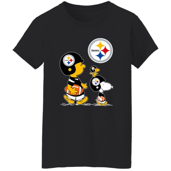 Peanuts Charlie Brown And Snoopy Pittsburgh Steelers Shirt