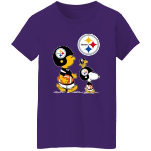 Peanuts Charlie Brown And Snoopy Pittsburgh Steelers Shirt