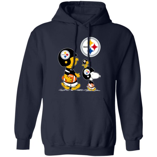 Peanuts Charlie Brown And Snoopy Pittsburgh Steelers Shirt