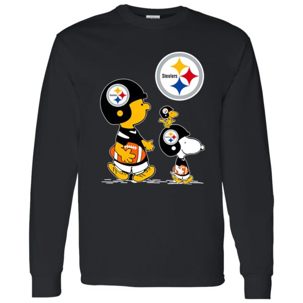 Peanuts Charlie Brown And Snoopy Pittsburgh Steelers Shirt