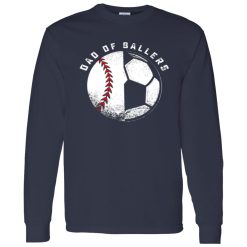 Dad of Ballers Softball and Football for Sports Lover Dad Shirt