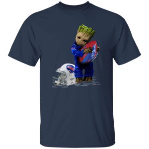 Baby Groot Hugging Buffalo Bills Shirt