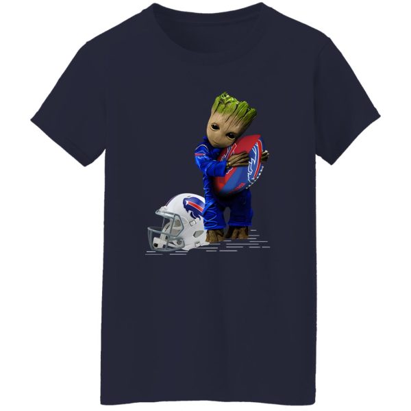 Baby Groot Hugging Buffalo Bills Shirt