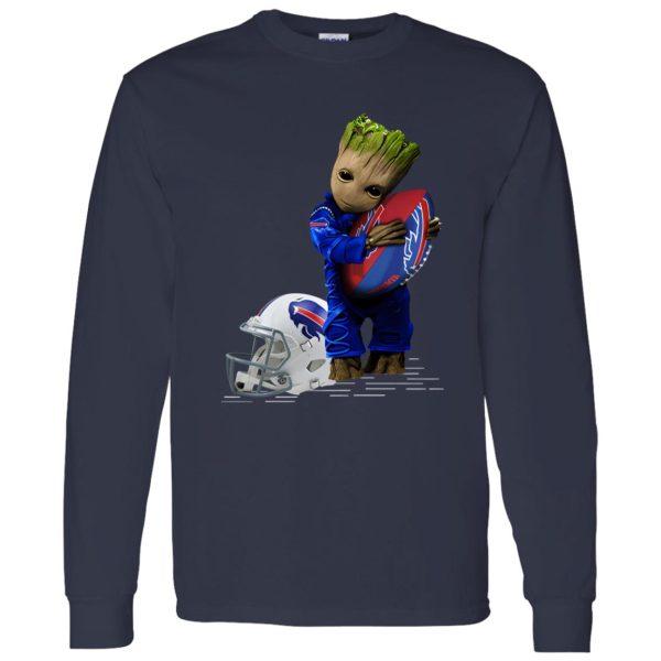 Baby Groot Hugging Buffalo Bills Shirt