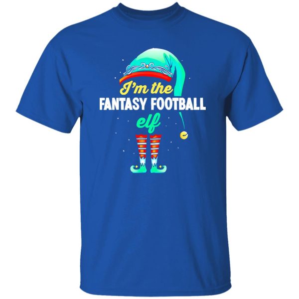 Fantasy Football Elf Funny Christmas Party Commissioner Shirt