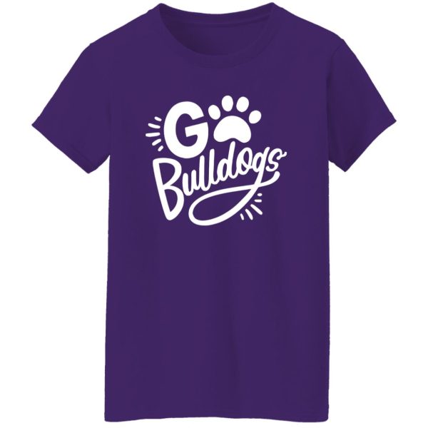 School Spirit Football Shirt, Go Bulldogs Shirt