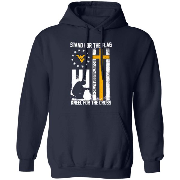 Stand For The Flag Kneel For The Cross Mountaineer Nation Flag Shirt