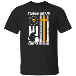 Stand For The Flag Kneel For The Cross Mountaineer Nation Flag Shirt