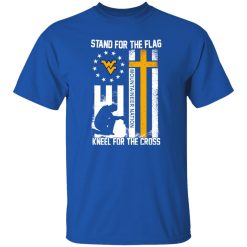 Stand For The Flag Kneel For The Cross Mountaineer Nation Flag Shirt
