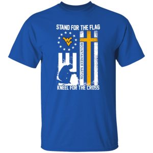 Stand For The Flag Kneel For The Cross Mountaineer Nation Flag Shirt