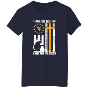 Stand For The Flag Kneel For The Cross Mountaineer Nation Flag Shirt