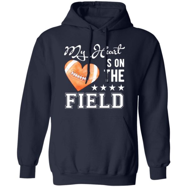 Football Mom Shirt, My Heart Is On The Field Shirt